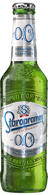 Staropramen 0.0% - Истински Staropramen вкус с 0.0% алкохол.