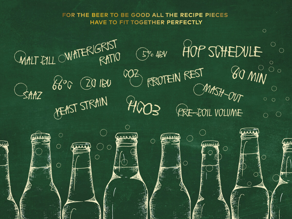 The process behind a good beer recipe